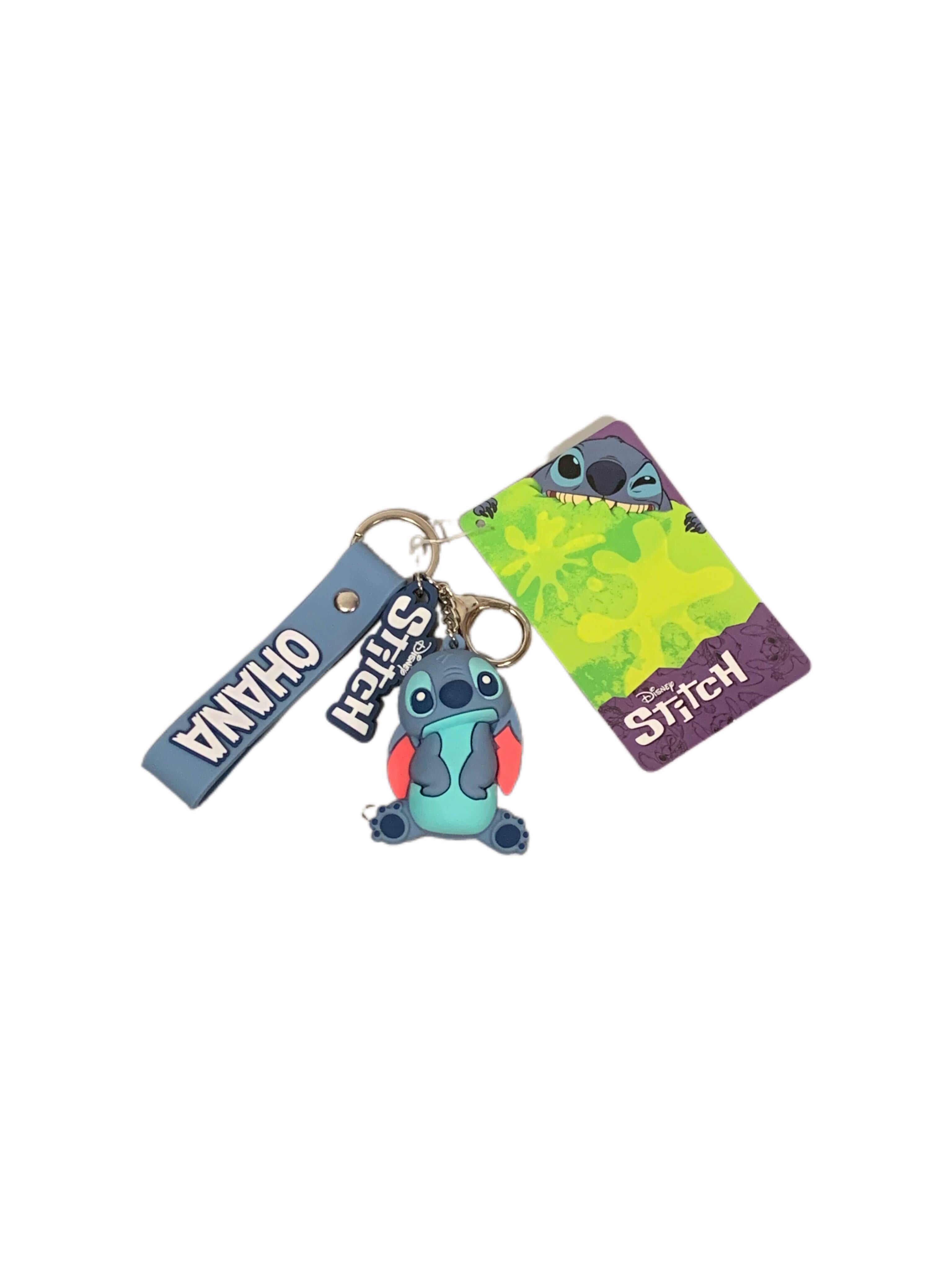 Stitch Keychain w/ Charm and Key Tail