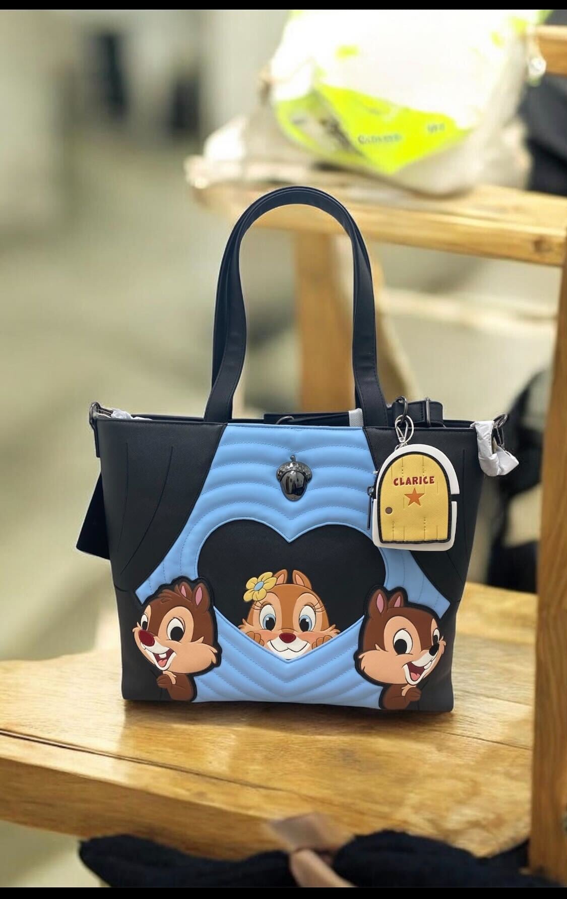Disney Chip And Dale Tote with Coin Bag