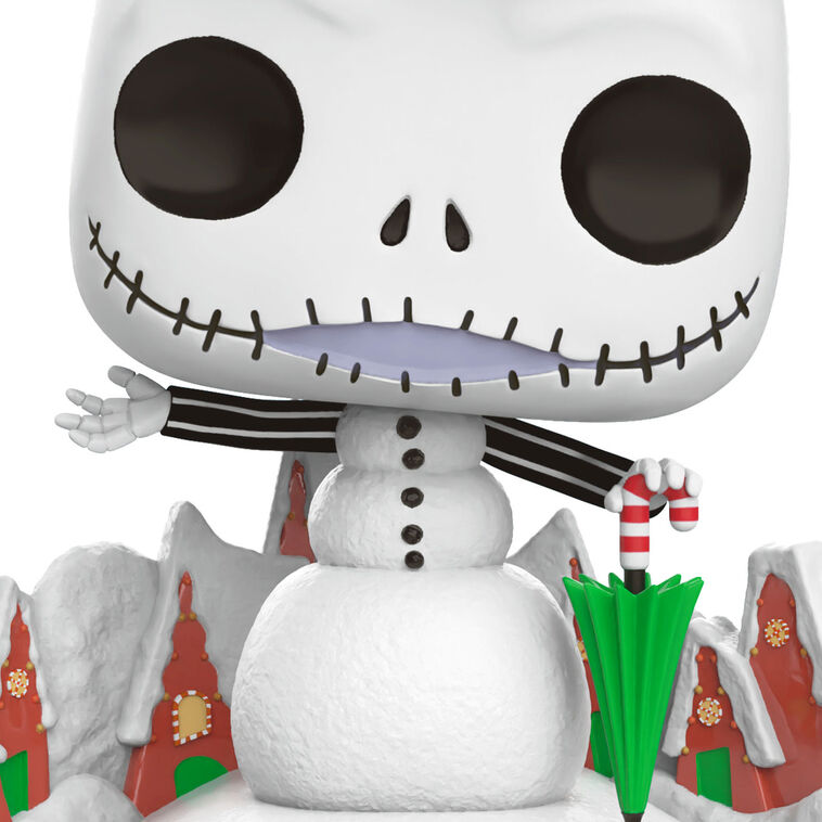 Hallmark Keepsake Christmas Ornament 2024, Disney Tim Burton's The Nightmare Before Christmas Jack Skellington Snowman Funko POP!, Gifts for Disney Fans