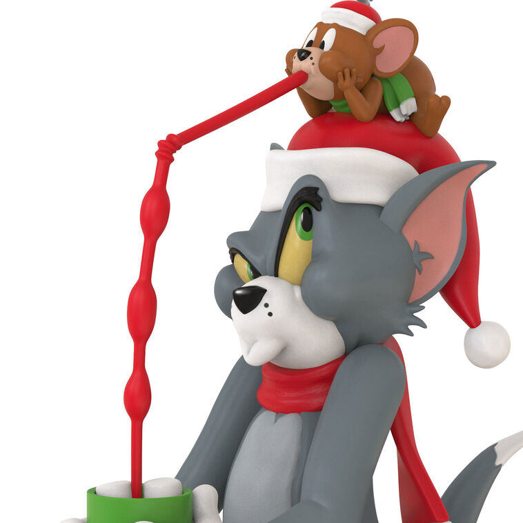 Hallmark Keepsake Christmas Ornament 2024, Tom and Jerry Stealing Sips, Cartoon Gifts