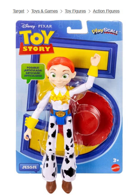 Disney And Pixar Toy Story Jessie Action Figure 8.8 Inch Tall Cowgirl
