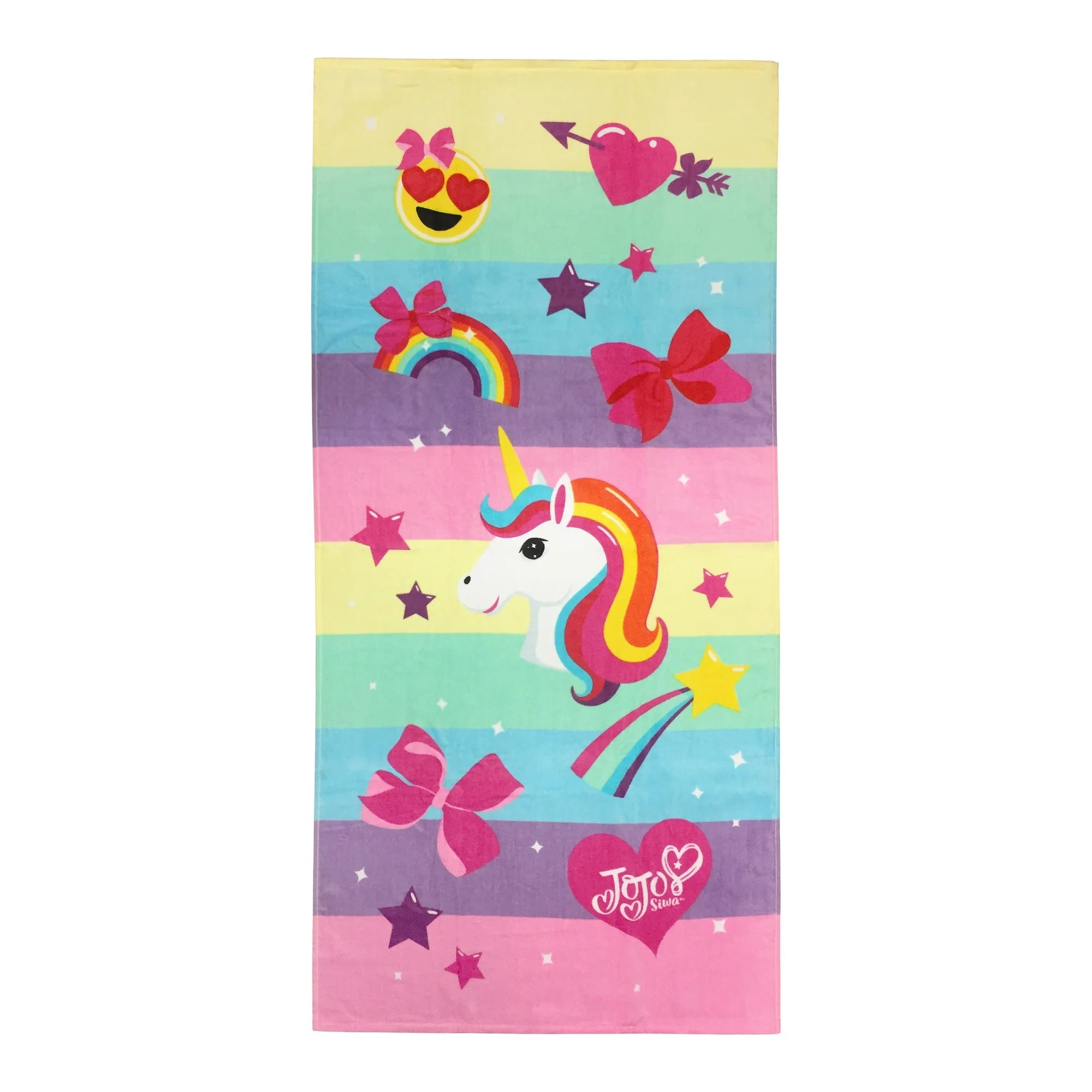 Jojo Siwa Peace Love Unicorns Beach Towel 28" x 58" 100% Cotton