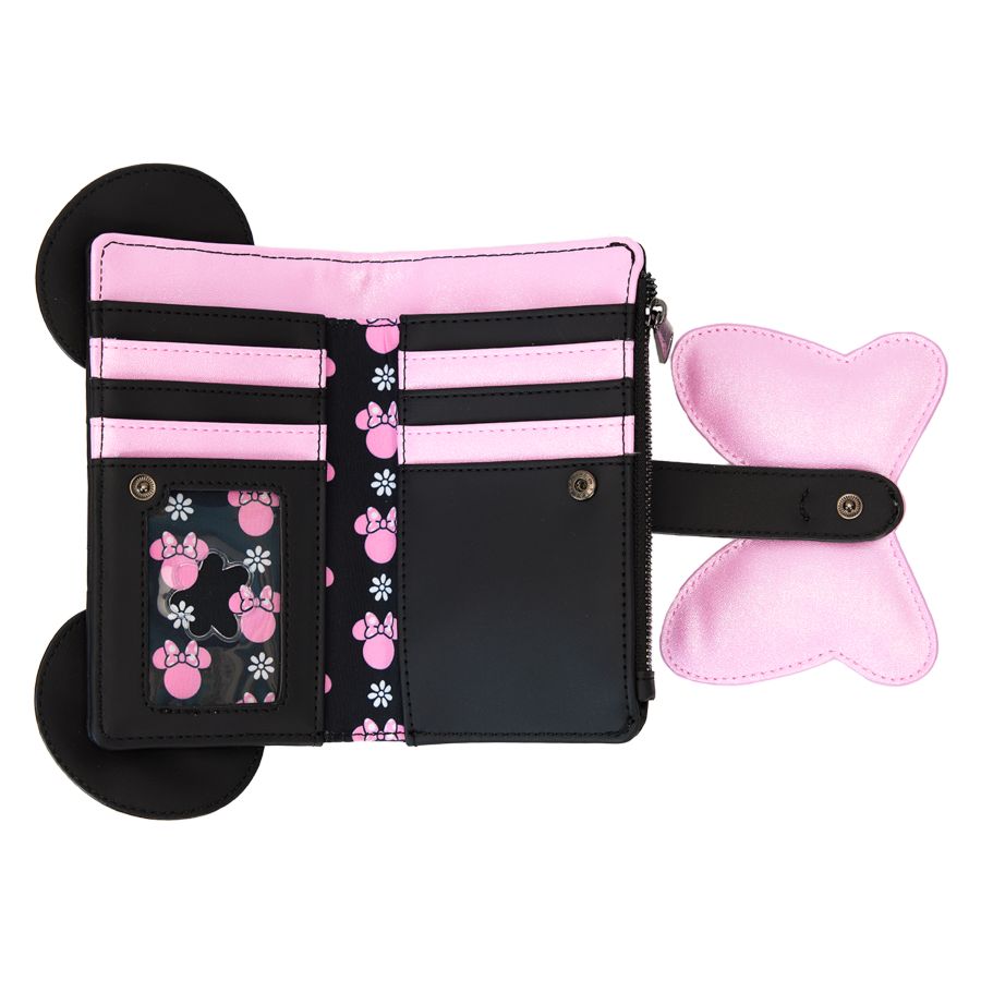 Disney Minnie Mouse Floral Rock the Dots Flap Wallet