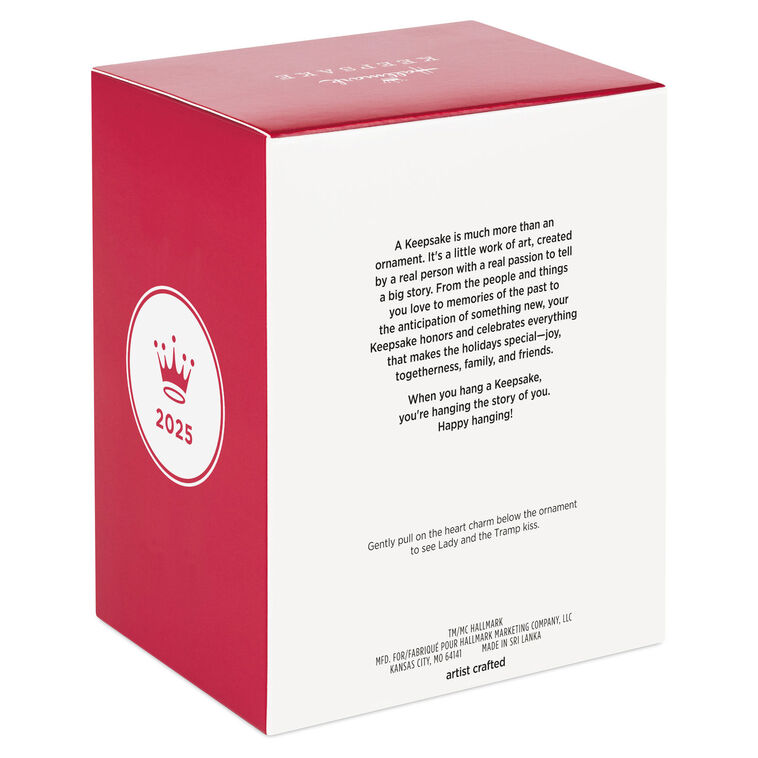 Disney Lady and the Tramp 70th Anniversary Spaghetti Supper Ornament