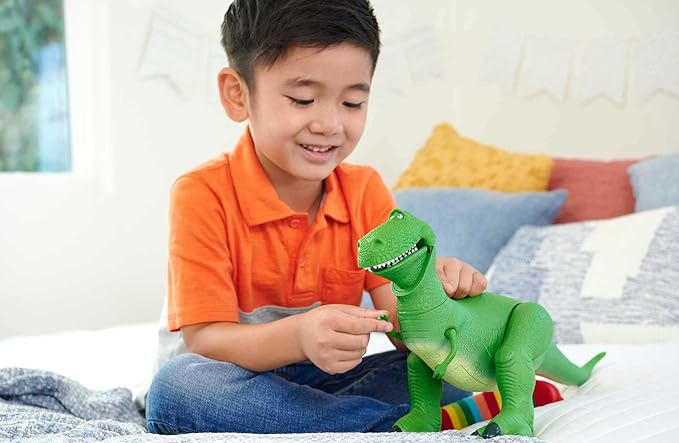 Disney Pixar Toy Story Rex Figure, Roarin' Laughs Talking Dinosaur Toy