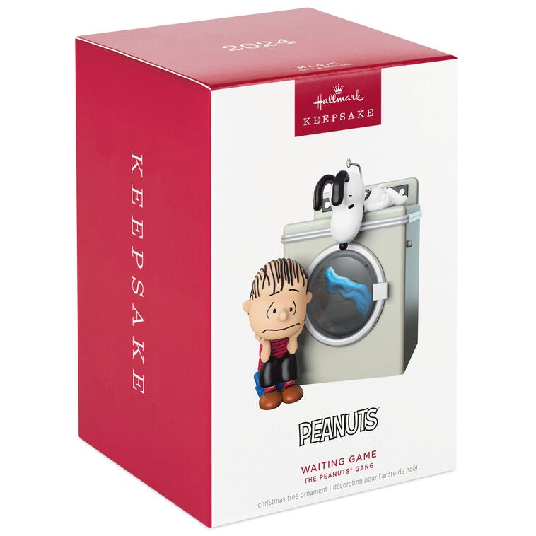 Hallmark Keepsake Christmas Ornament 2024, The Peanuts Gang Waiting Game With Light and Motion, Gifts for Peanuts Fans