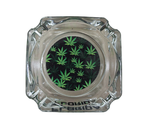 Mari Colorful Square Glass Ashtray