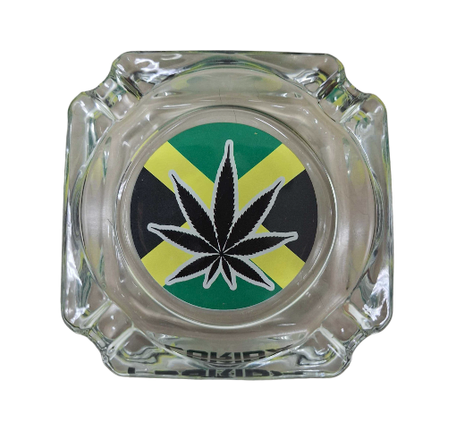 Mari Colorful Square Glass Ashtray