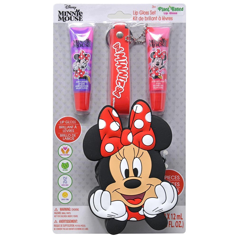 Minnie Lip Gloss w/Shaped Pouch on Card