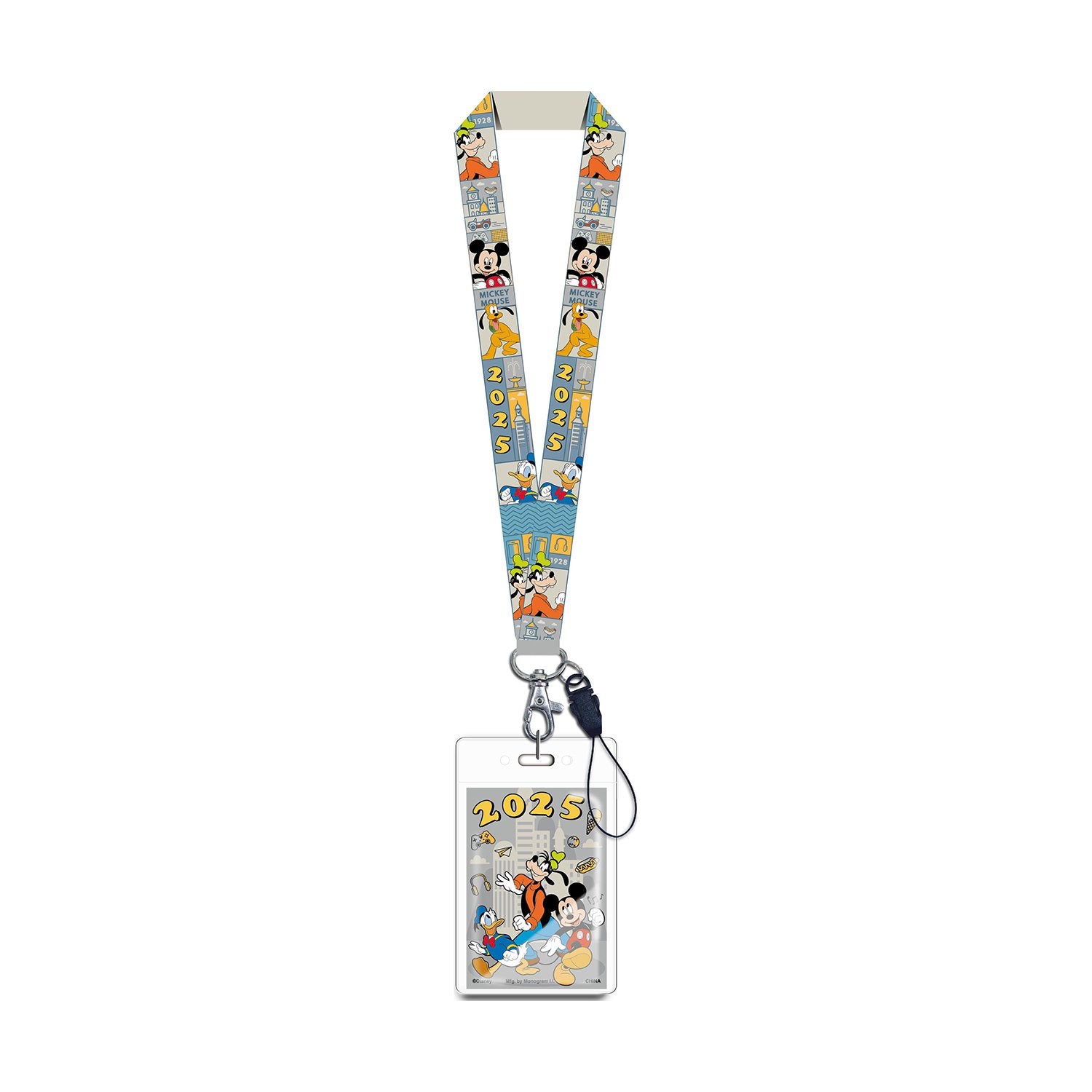 2025 Mickey, Pluto, And Goofy Lanyard W/ Card Holder