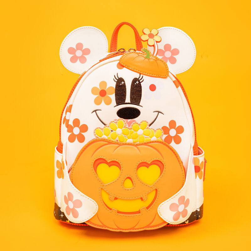 Minnie Mouse Floral Ghost Cosplay Light Up Glow Mini Backpack