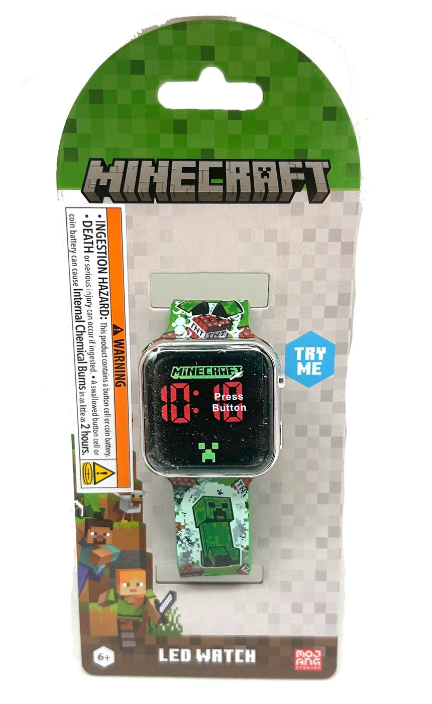 Minecraft Creeper LED Wrist Watch