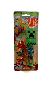 Minecraft Pop Ups Lollipop Blister Card