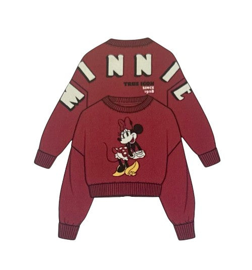 Junior Minnie Mouse True Icon Red Pullover Sweatshirt