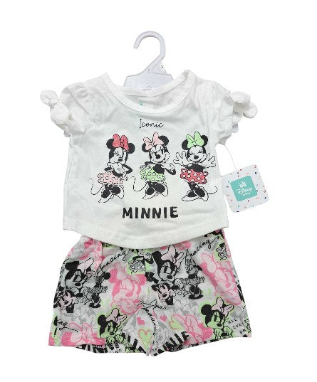 Disney Minnie Mouse Iconic Baby 2Pc Short Set