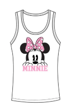 Disney Junior Pie Eyed Minnie Peek Sport Wide Strap Tank