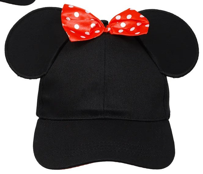 Disney Adult Minnie Mouse Bow Black Ear Hat