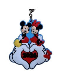 2026 Disney Mickey & Minnie Heart PVC Bag Clip