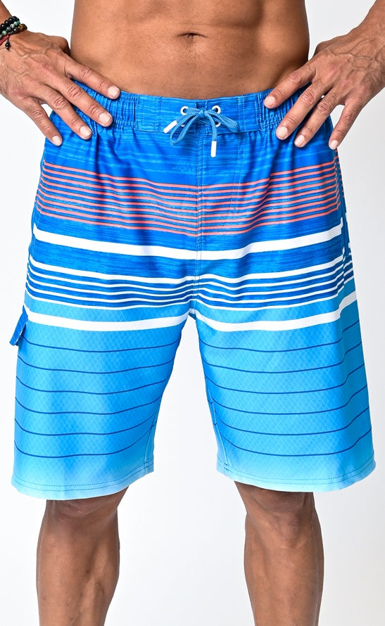 Ocean Blue Currents Men's 4-way Stretch Swim Short”