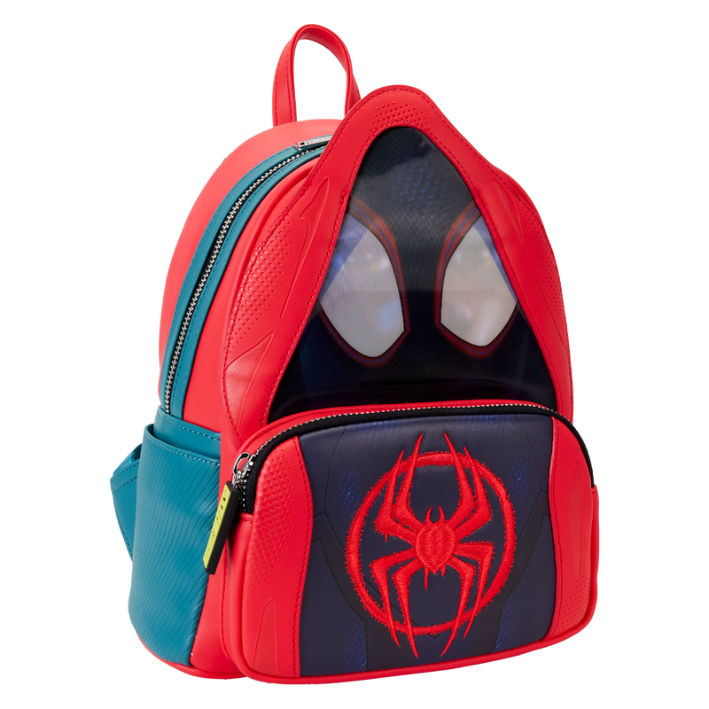 Spider-Verse Miles Morales Hoodie Cosplay Lenticular Mini Backpack