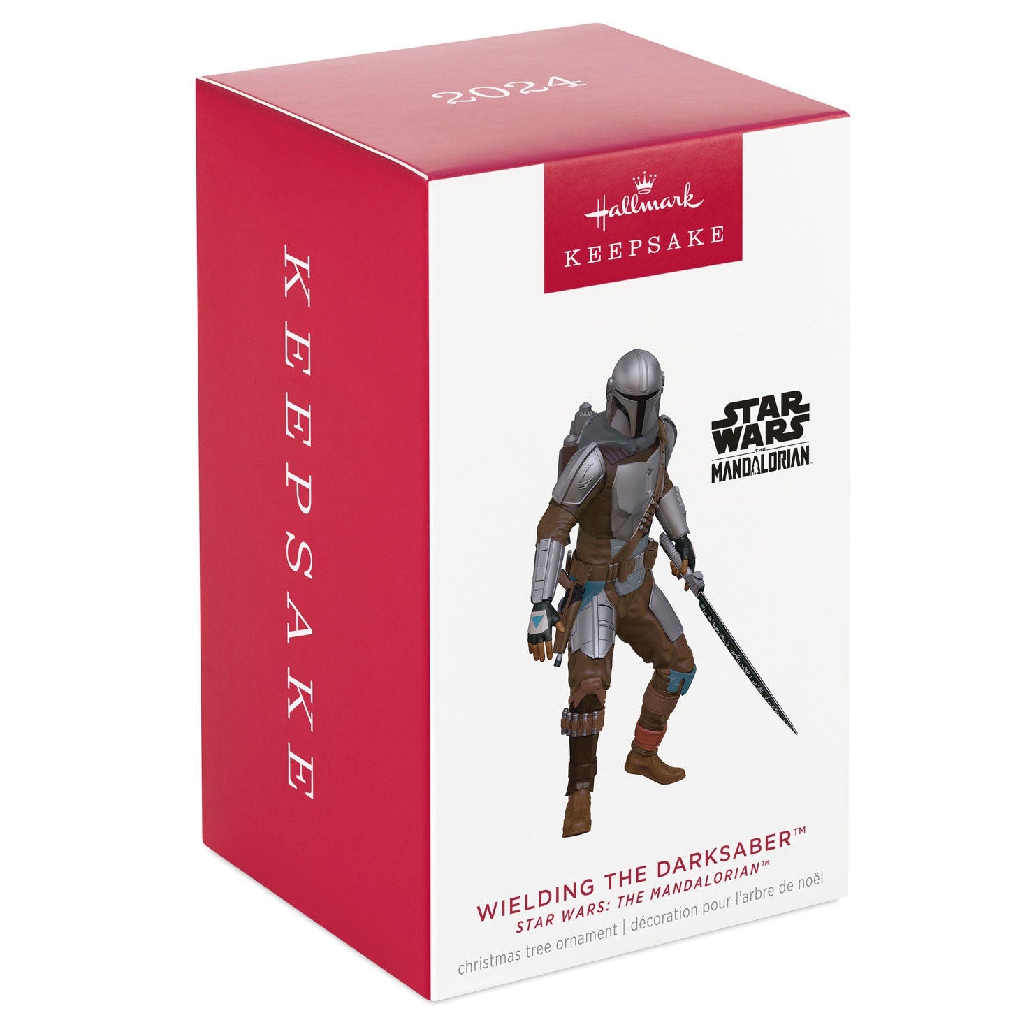 Hallmark Keepsake Christmas Ornament 2024, Star Wars: The Mandalorian Wielding the Darksaber, Gifts for Star Wars Fans