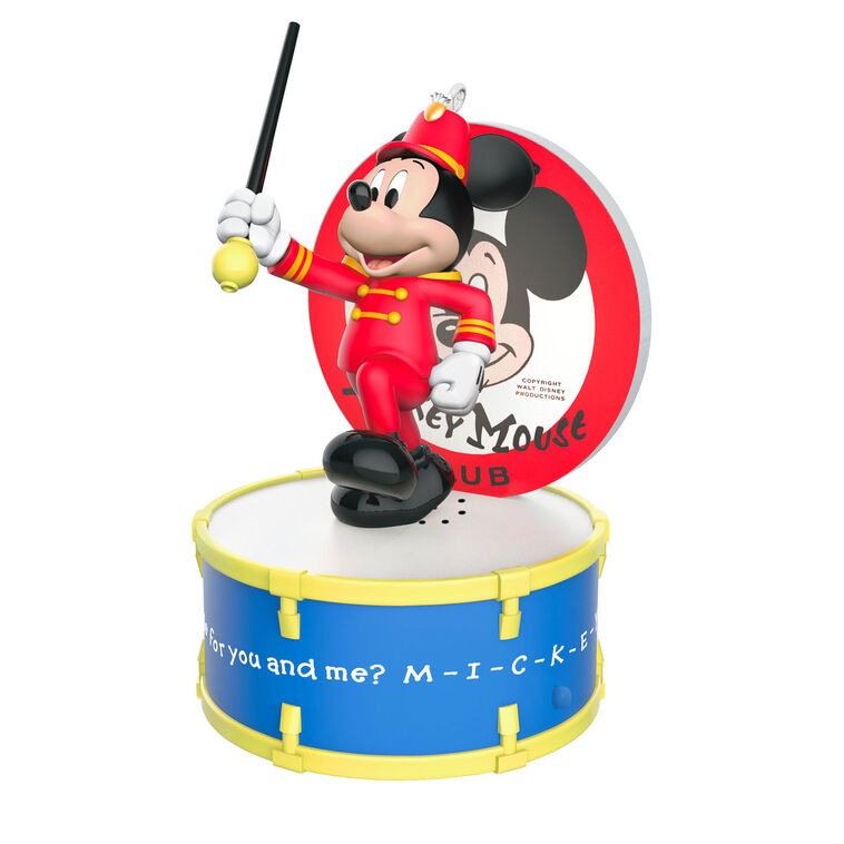 Hallmark Disney The Mickey Mouse Club 70 Years of Music and Fun Musical Ornament With Light