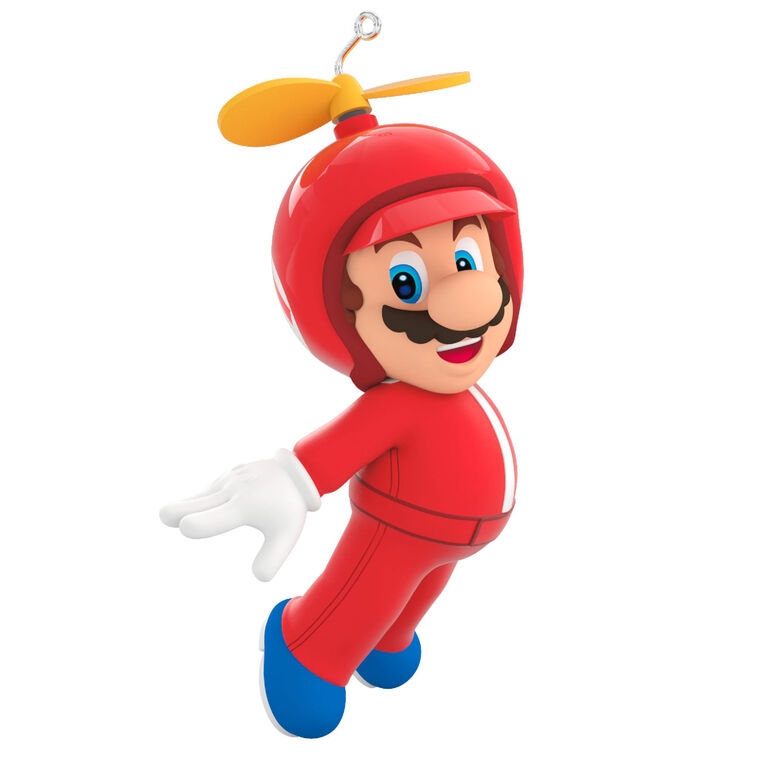 Hallmark Keepsake Christmas Ornament 2024, Nintendo Super Mario Powered Up With Mario Propeller Mario, Gifts for Gamers