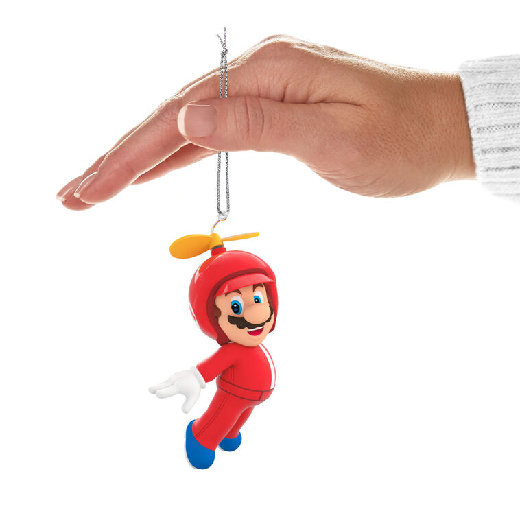 Hallmark Keepsake Christmas Ornament 2024, Nintendo Super Mario Powered Up With Mario Propeller Mario, Gifts for Gamers