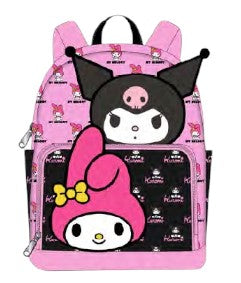 My Melody & Kumori 12" Leather Backpack w/ 3D Faces