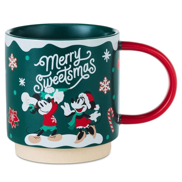 Disney Mickey and Minnie Merry Sweetsmas Mug, 16 oz