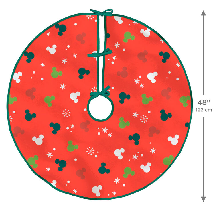 Disney Mickey Mouse Ears Fabric Hallmark Tree Skirt