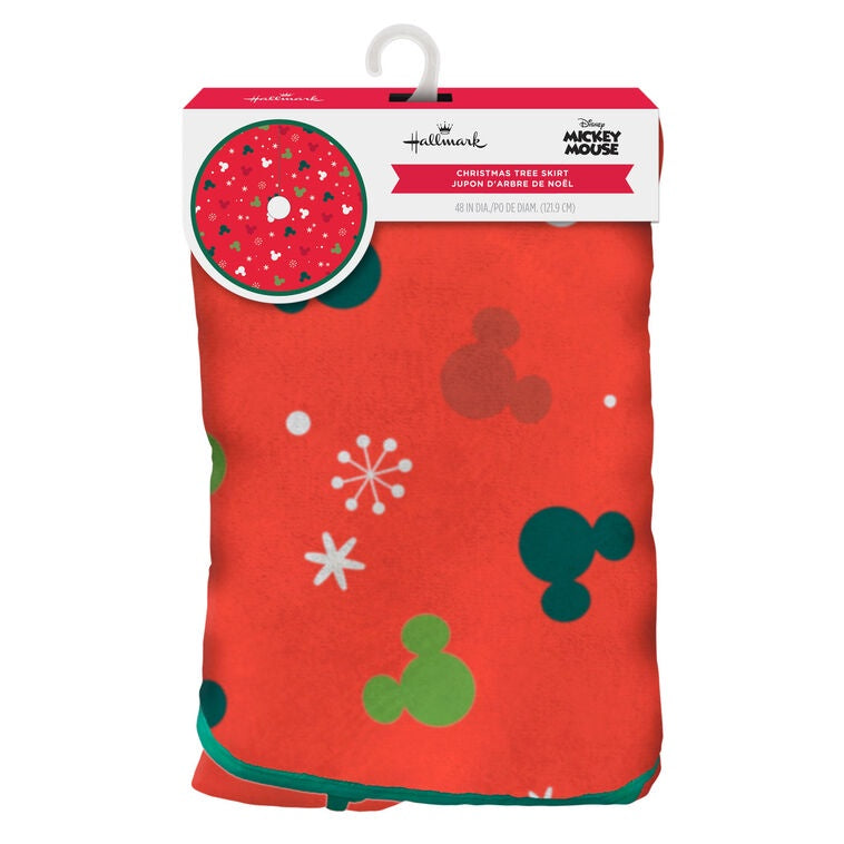 Disney Mickey Mouse Ears Fabric Hallmark Tree Skirt