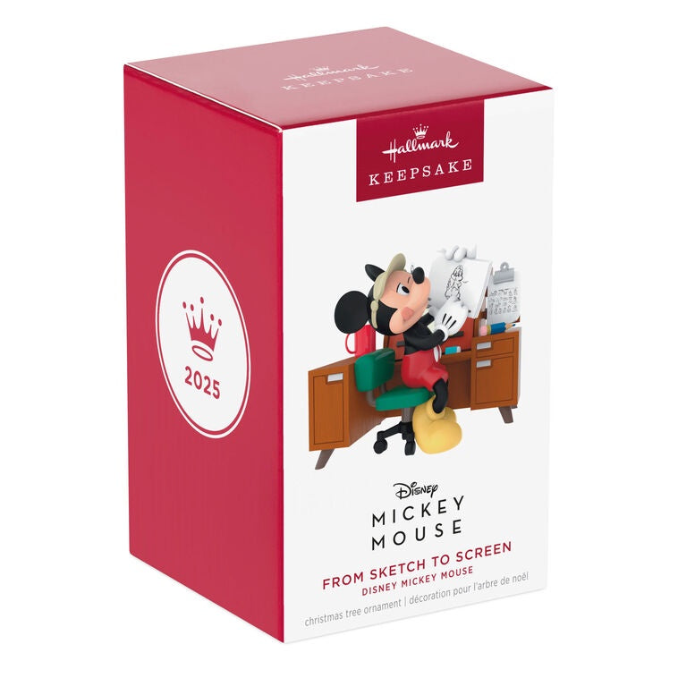 Hallmark Disney Mickey Mouse From Sketch to Screen Ornament