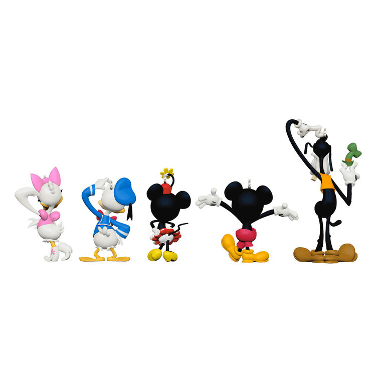 Hallmark Keepsake Christmas Ornament 2024, Disney Mickey and Friends Forever Friends, Set of 5, Gifts for Disney Fans