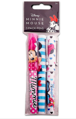 Minnie Mouse 3 Pack Pens