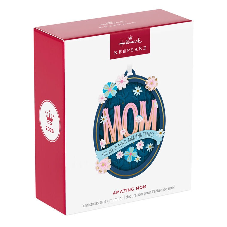 Amazing Mom Papercraft Ornament