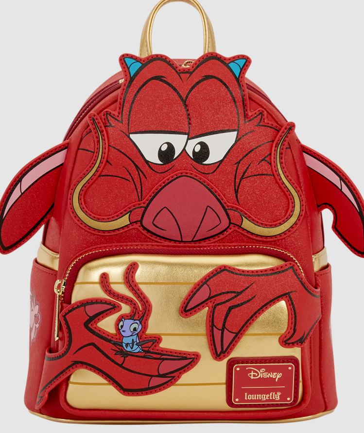 Disney Mulan Mushu Glitter Cosplay Mini Backpack
