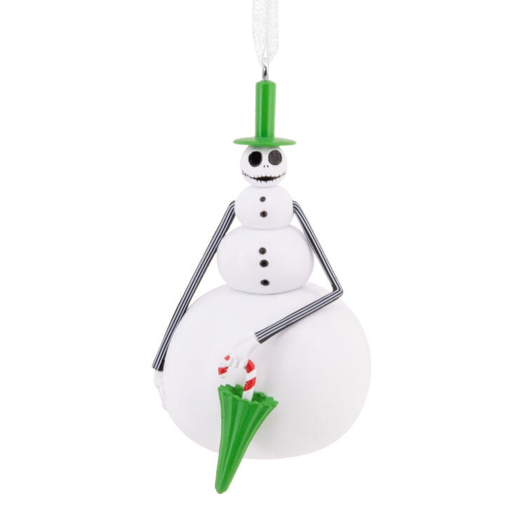 Tim Burton's The Nightmare Before Christmas Jack Skellington Snowman Ornament