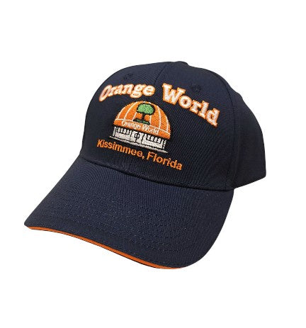 Orange World Navy Hat