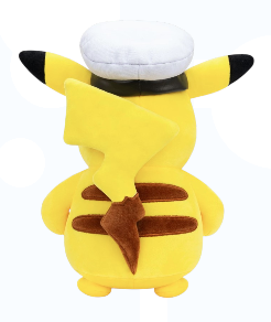 8" Captain Pikachu Pokemon Plush