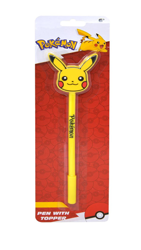 Pokemon Pen With Shaped Topper on Card