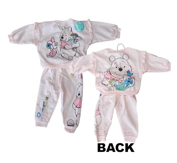 Winnie The Pooh 2 Pc Toddler Fleece Set Light Pink