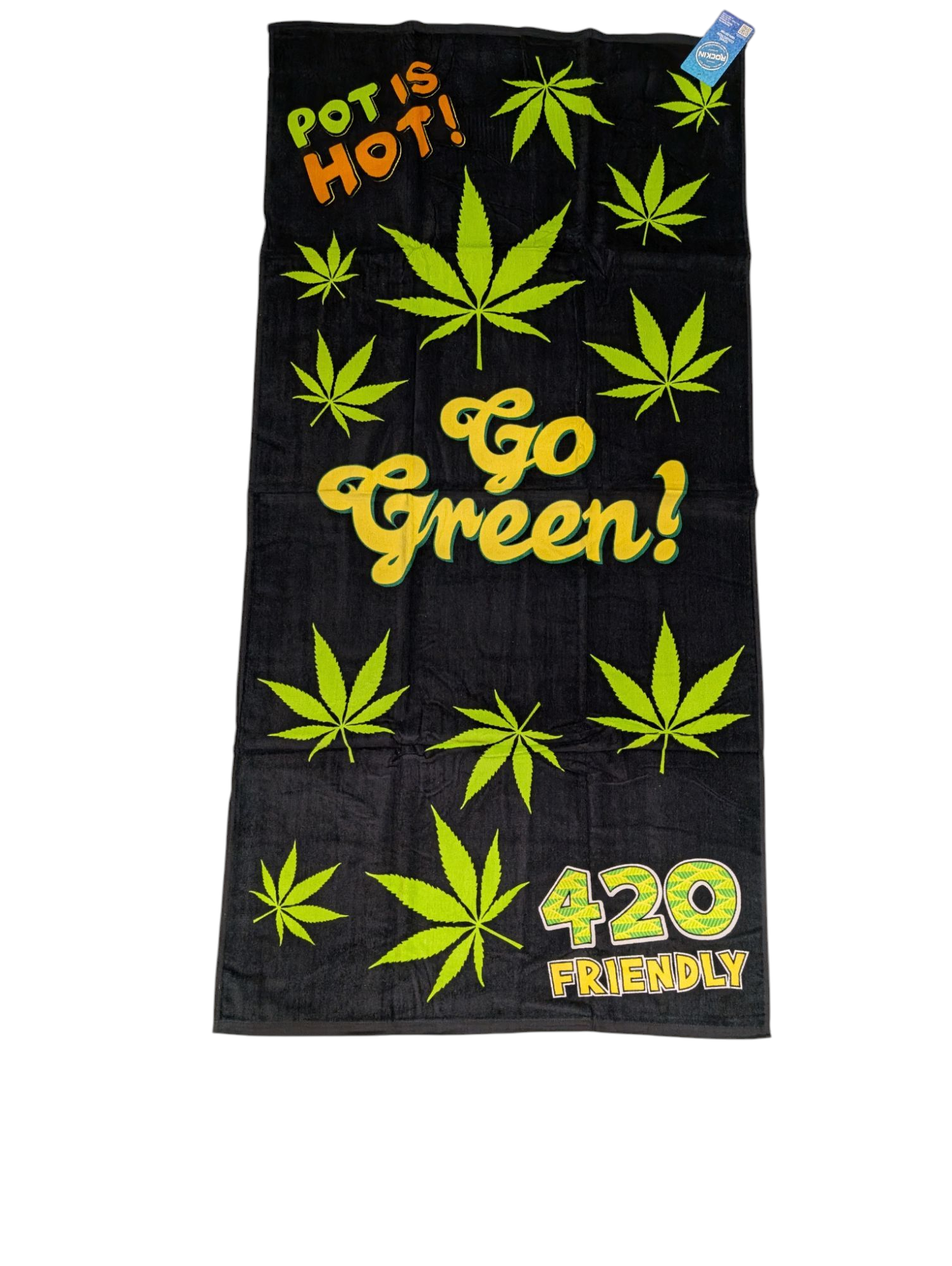 Go Green! 420 Celebration Beach Velour Towel 30x60