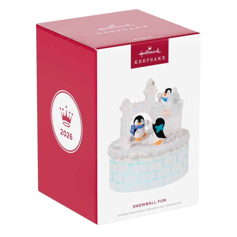 Snowball Fun Musical Hallmark Ornament With Light and Motion