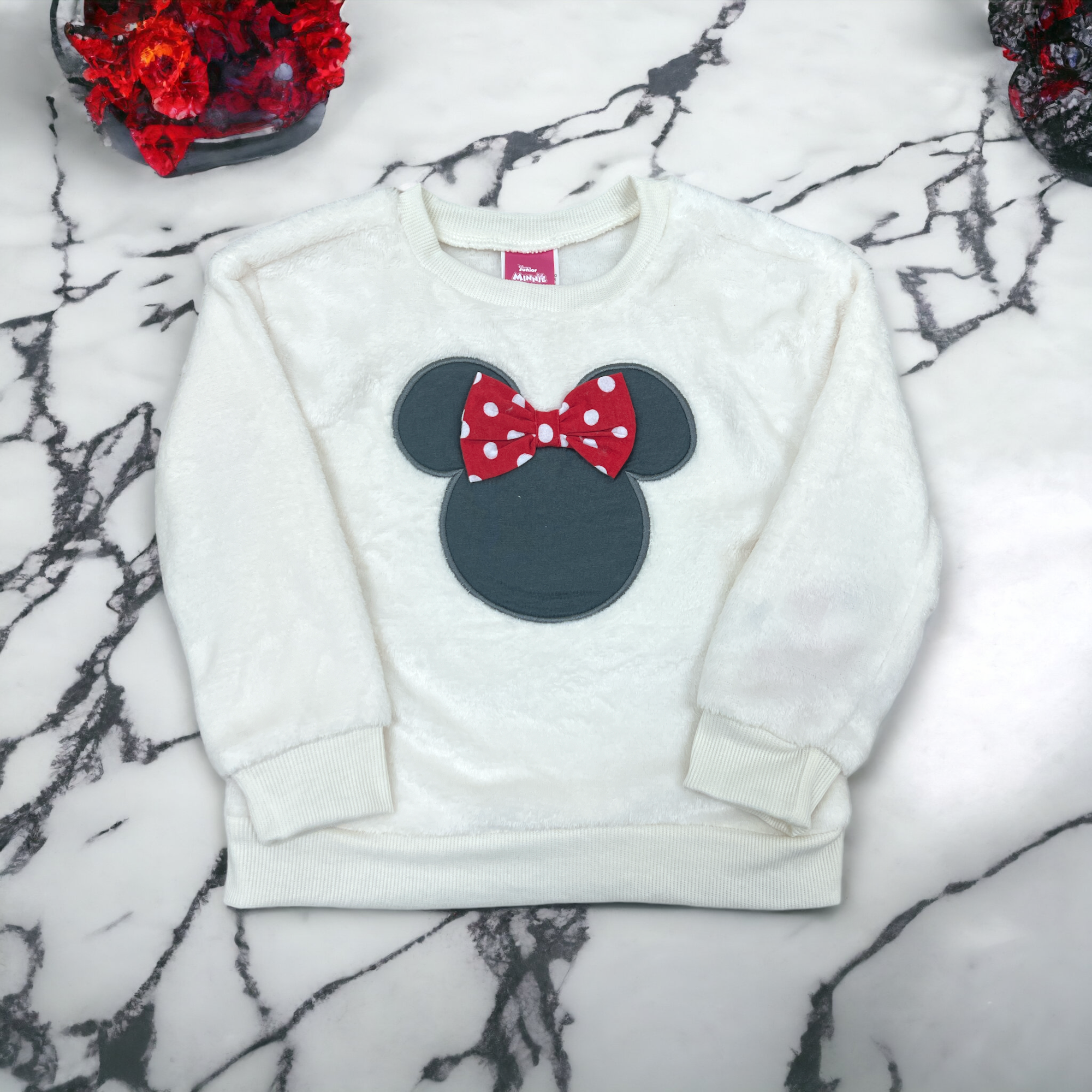 Toddlers 2pk Minnie Mouse Faux Fur Sweatshirt and Pants