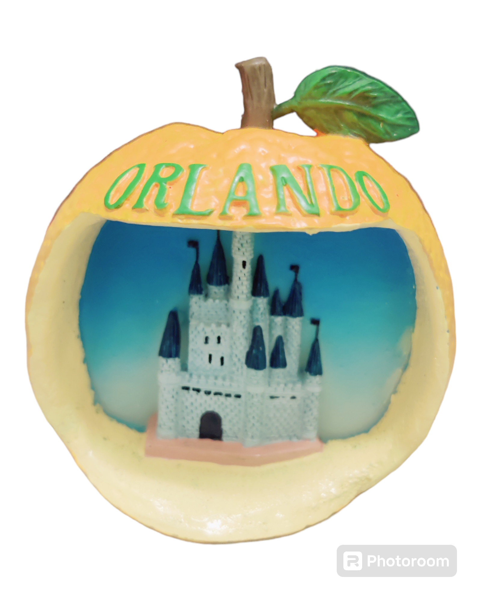 Orange Orlando Carve Castle Magnet