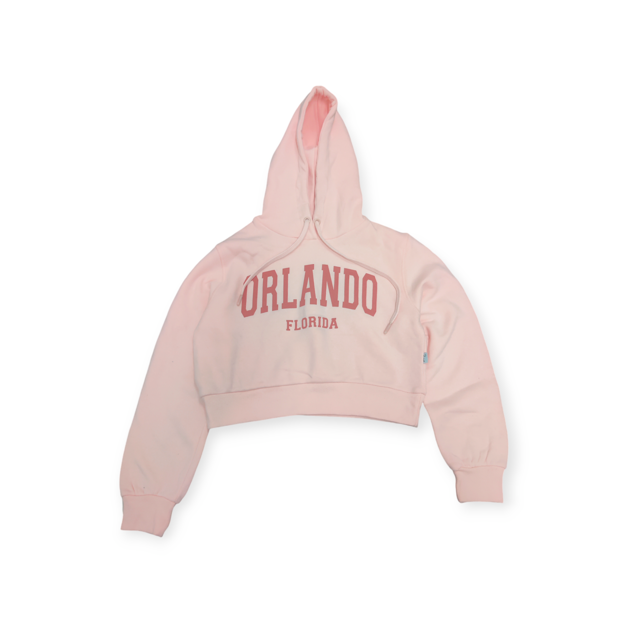 Girl Peach Orlando Florida  Soft Fleece Crop Hoodie