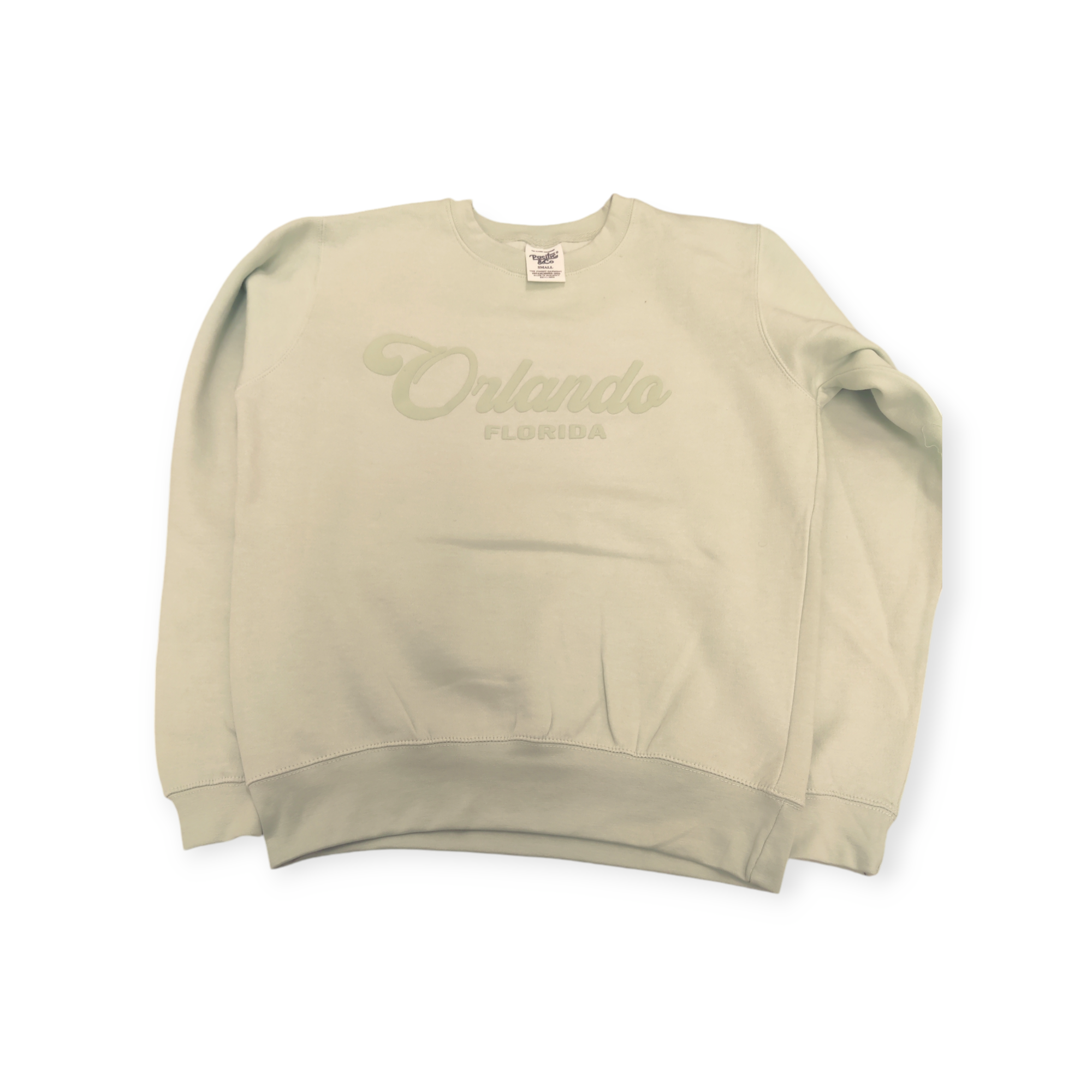 Orlando Pastel Green Crewneck Long Sleeve Pullover