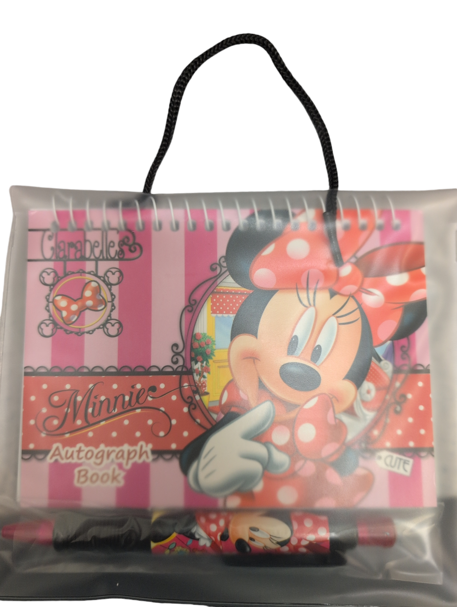 Autograph Book With Pen Minnie Mouse