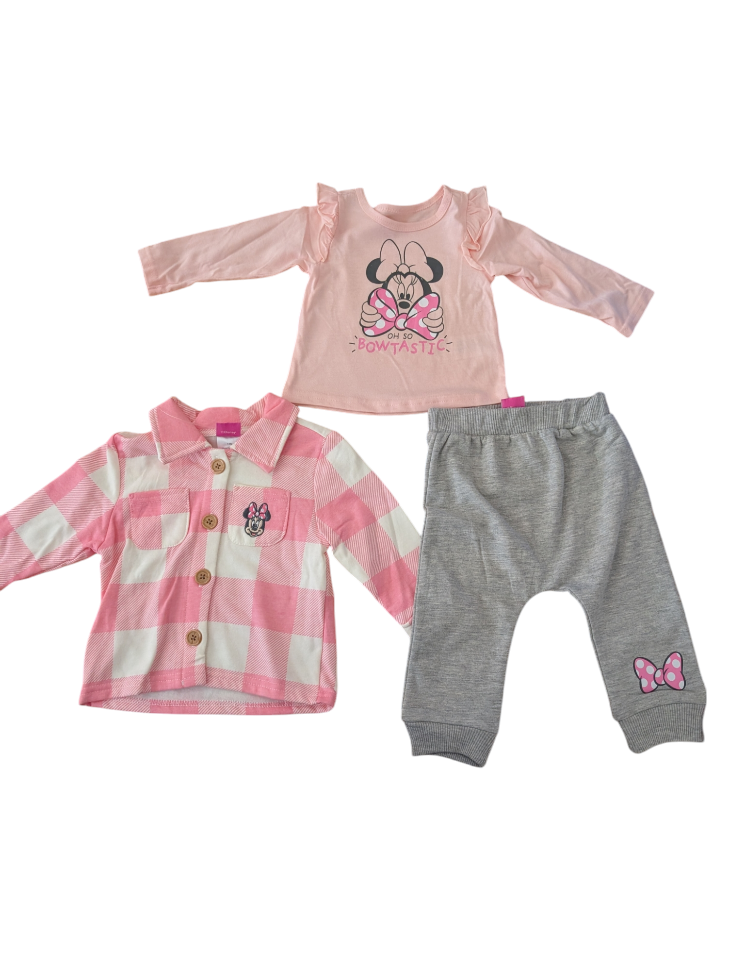 3-Piece Minnie Mouse Pink Bowtastic Set